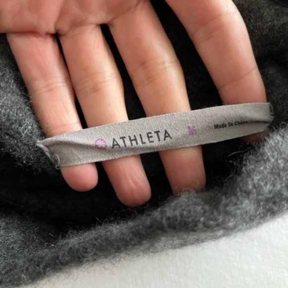 Athleta 100% Cashmere Stripe Turtleneck Sweater - Picture 5 of 7